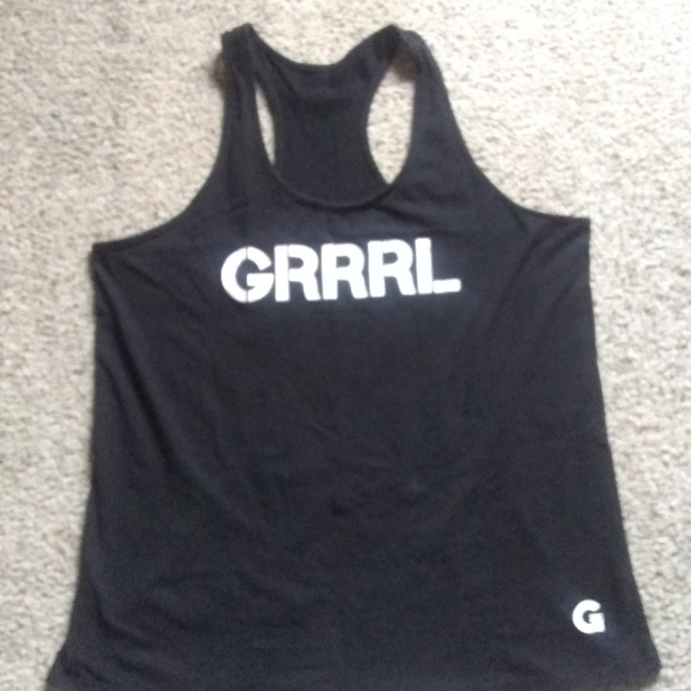 GRRRL Clothing Black Racerback